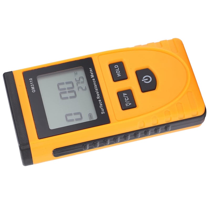 Surface Resistance Meter Digital Display Backlight Portable Antistatic Tester - Image 5