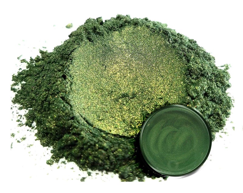 Eye Candy Pearls Eye Candy Pigments Premium Green Mica Powder - Bonsai Green (25gr) - for Epoxy, Resin, Soap, Paint, Woodworking, Acrylic Pouring, Bath Bombs, Fishing Lures - DIY Arts and Crafts Additive - Image 2