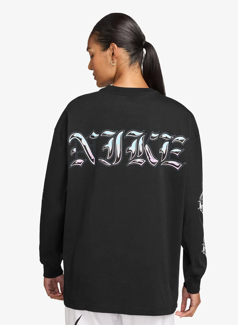 نايكي تيشيرت بشعار نيو سو كلاسيك كروم