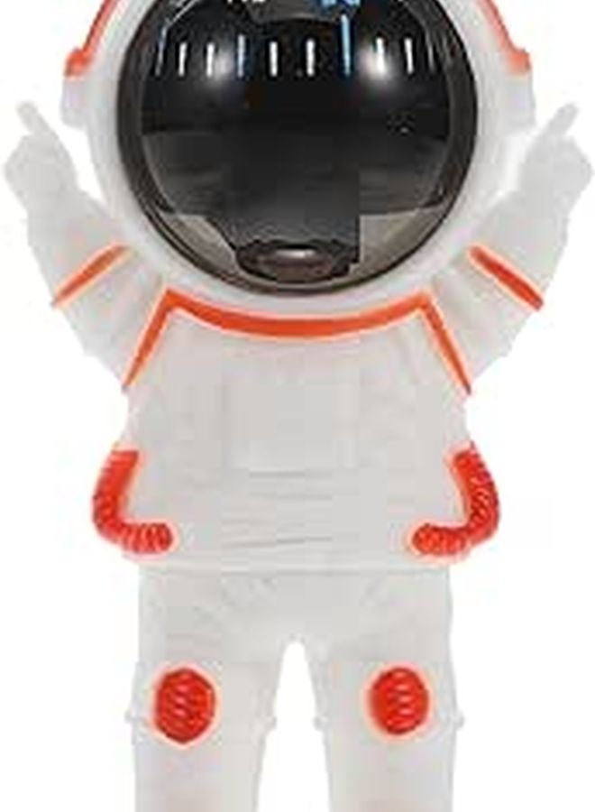 Mini Astronaut Car Compass Magnetic Navigation Tool Orange Dashboard Decoration - Image 1