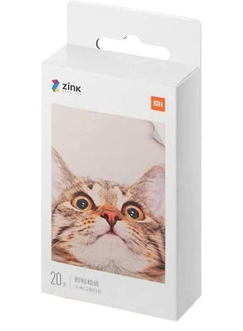 Xiaomi Portable Pocket Printer Photo Paper 20 Sheets - Image 1