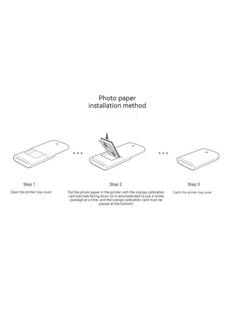 Xiaomi Portable Pocket Printer Photo Paper 20 Sheets - Image 5