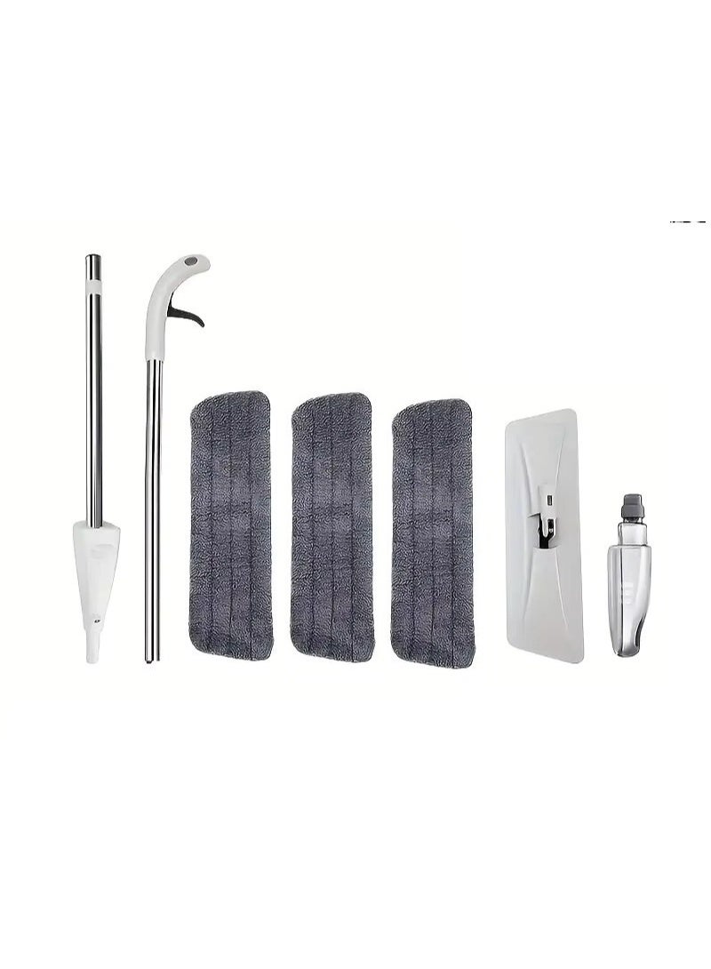 Noon East Multi-Purpose Spray Mop for Effortless Cleaning – Wet & Dry, Microfiber Pads, Refillable Bottle White 119x35x11 cm - Image 2