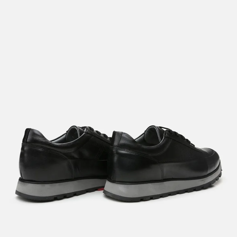 Hotiç 02AYH292470A100 GENUINE Leather Black Men's Sports Shoes
