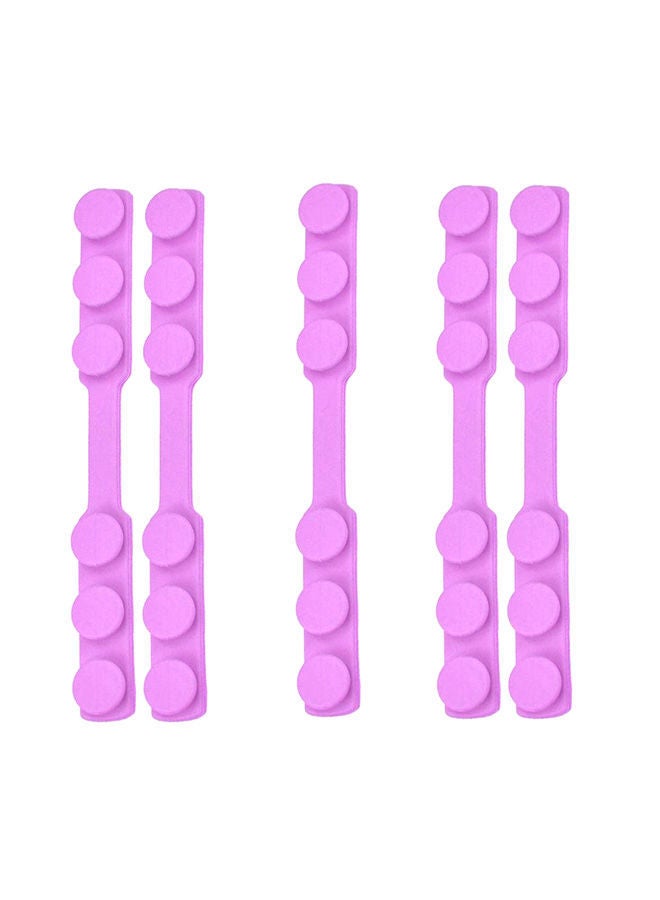 NIBEMINENT 5-Piece Adjustable Anti-Slip Mask Strap Extension Ear Hook Set Pink - Image 1