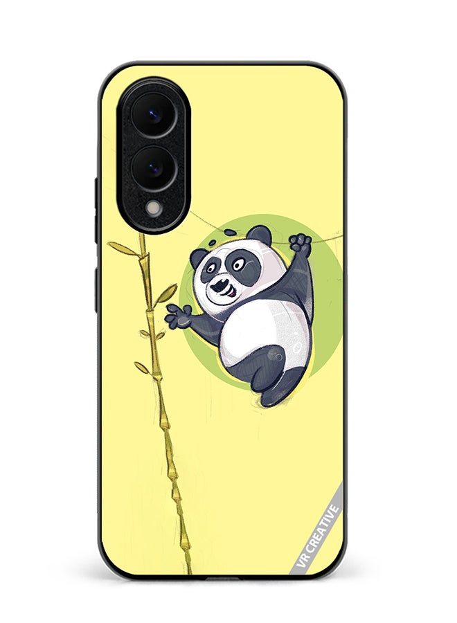 VR CREATIVE Protective Case Cover For Samsung Galaxy S25 Edge Fun Panda Design Multicolour