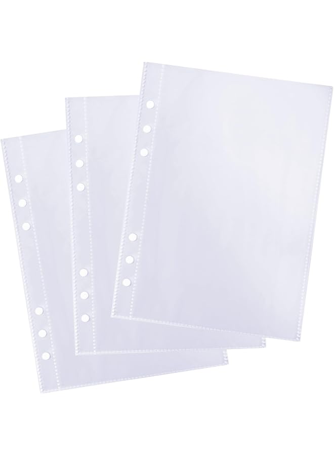 erorex A5 Planner Inserts 30 Pieces Clear Binder Sleeves Waterproof Pocket Protector Playbill Binder Plastic Sleeves Page Protectors Card Sleeves Binder Sheets A5 Binder 6 Ring For Cards Photocard Files  - Image 1
