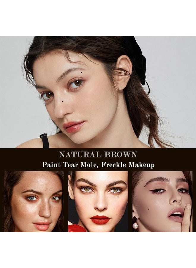 WALLFID Lacrimal Nevus Pen - Magical Spot Creation, Waterproof, Small Round Head, Natural Brown - Image 3
