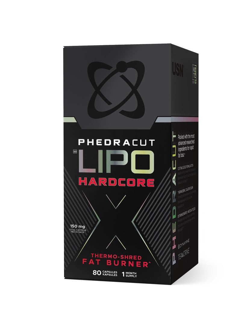 USN - USN Phedracut X Lipo Black 80 Caps - Image 1