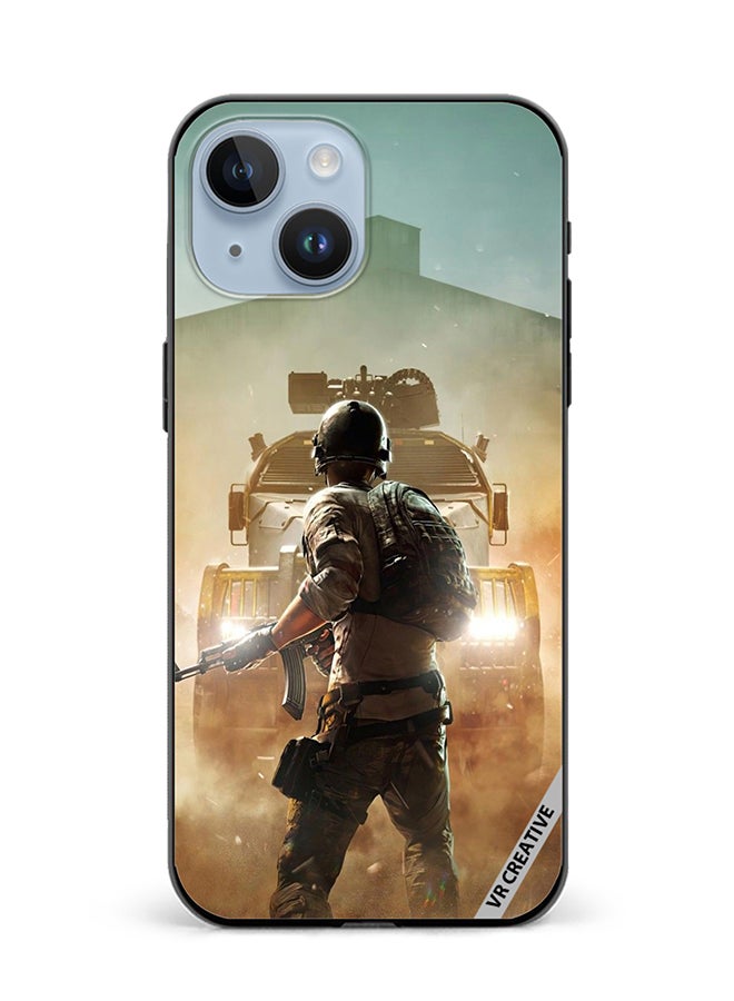 VR CREATIVE Protective Case Cover For Apple iPhone 15 Pubg Design Multicolour - Image 1