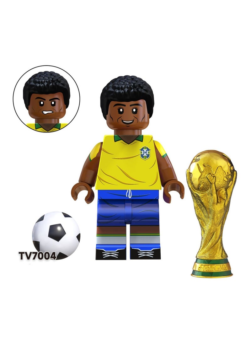 8 Pcs Football Star Series Children's Educational Building Blocks Toys Boys Gift Bag Pack  - Image 5