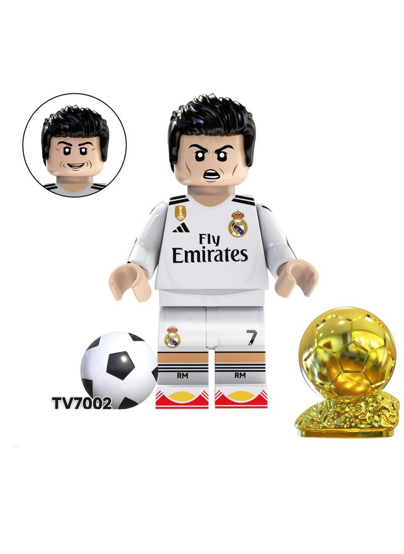 8 Pcs Football Star Series Children's Educational Building Blocks Toys Boys Gift Bag Pack  - Image 3