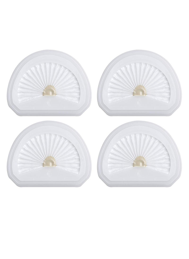 4Pack VLPF10 Replacement Filters Compatible with Black and Decker Hand Vacuum Filter Model  HLVA320J00 HLVA315j  N575266
