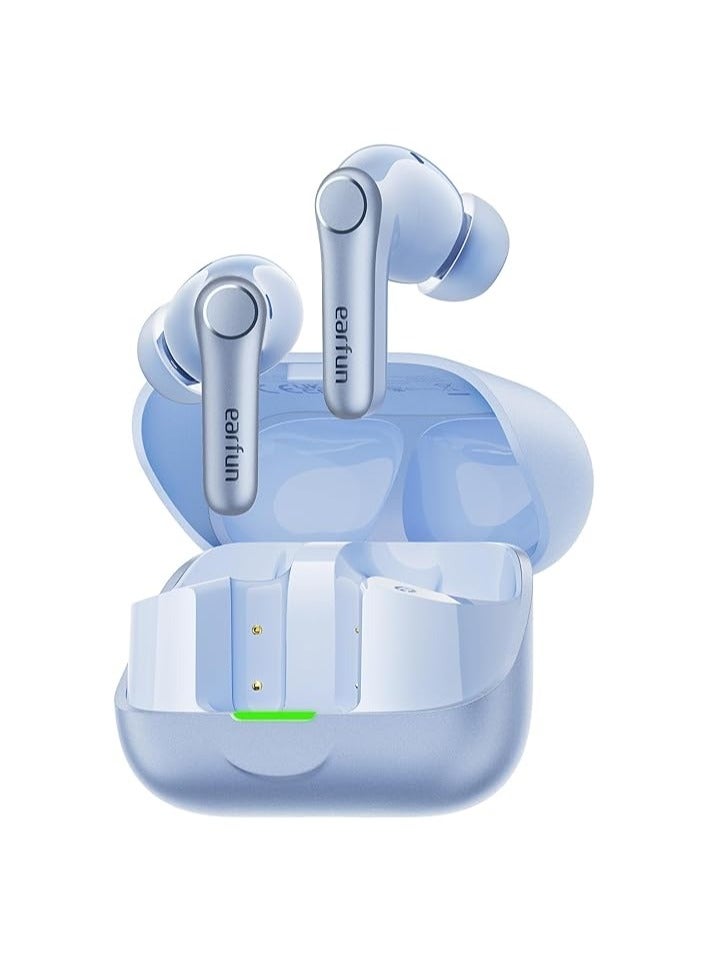 EarFun إيرفن [2025 فائز VGP] إير برو 4+ سماعات أذن لاسلكية هجين مع إلغاء الضوضاء التكيفي بلوتوث 6.0، صوت كوالكوم سناب دراجون، aptX بدون فقدان، LDAC صوت عالي الدقة، 6 ميكروفونات AI CVC للمكالمات، 54 ساعة من وقت التشغيل، أزرق - Image 1