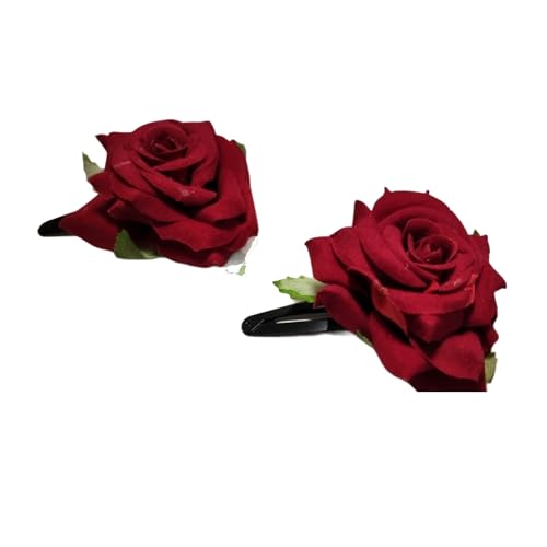 LYF5STAR Mix Color Handmade Rose Tiktok Combo1, Rose Hair Accessories for Stylish Bridal Women, Elegant Wedding Hair Accessories | Pack of 4 - Image 3