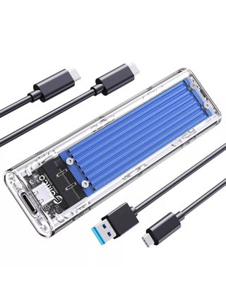 TCM2-C3 NVME M.2 SSD Enclosure, USB 3.1 Gen 2 (10 Gbps), Transparent External Solid State Drive Adapter Enclosure for 2280 2260 2242 2230 PCI-E M2 M-Key SSD, USB Type C Converter Case - pzsku/Z31D666727BA892010AFEZ/45/_/1737471464/32bb52a8-bf5a-4bc1-835e-0eea7af43662