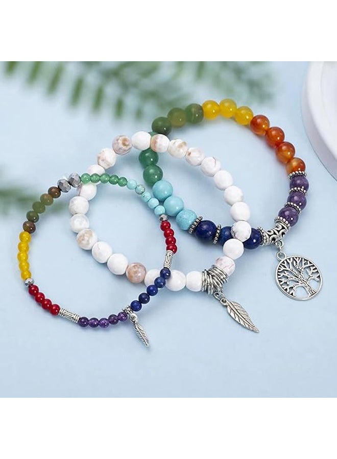 Photon كريستال براسيلتس، 8 مم خرز الحجر الطبيعي تمديد تشاكرا براسيلتس شجرة الحياة براسيليت المجوهرات هدايا للنساء - Image 5