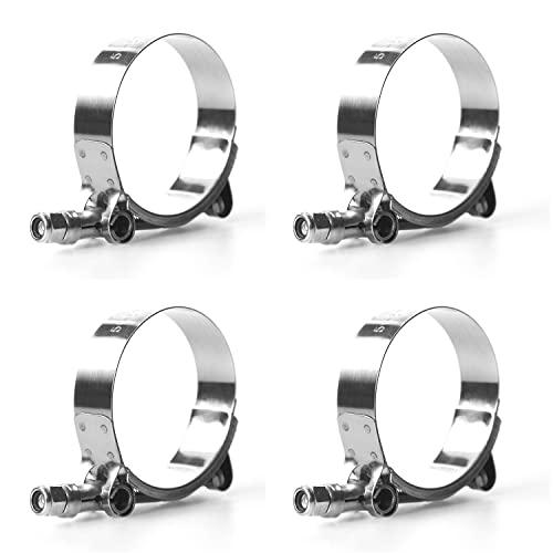 MINERGUY T Bolt Hose Clamp 1 34 Inch MinerGuy Stainless Steel Working Range 51mm 57mm for 175 Hose ID Turbo Intake Intercooler Clamp 4 Pack - Image 5