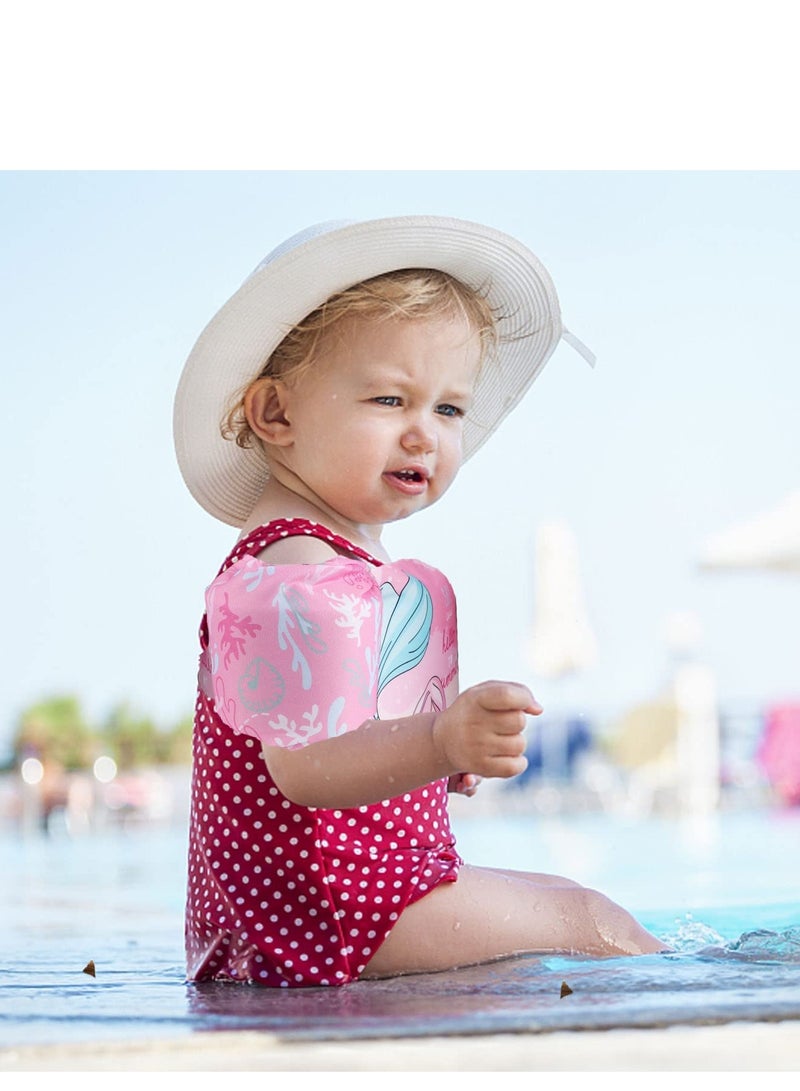SYOSI Swim Arm Floaties Toddler Buoyancy Aid Swimming Learning Training Jackets Cartoon Mermaid Swimming Float Vest for 30-50 lbs Kids Infant Child 2-6 Years - Image 2