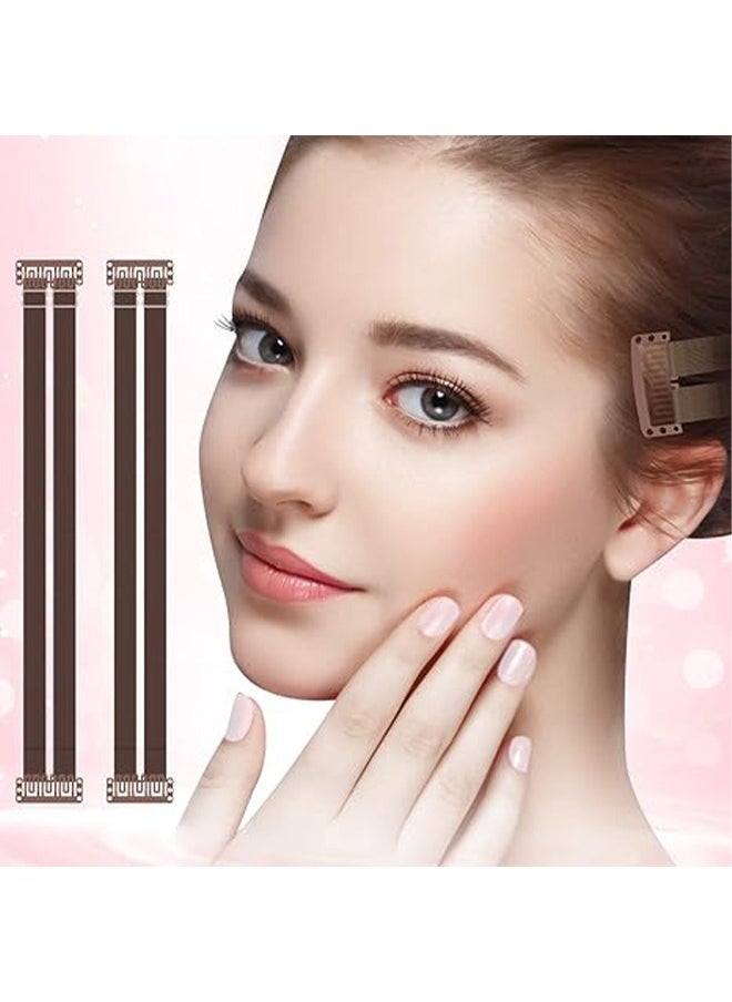 NY CAKE - 2 PCS Face Lift Tape Invisible Facelift Tape for Face Invisible with Bands Face Tape Lifting Invisible with String Face Lift Bands with Hair Clips Facelift Bands with Clips Adjustable Double BB Card - Image 1