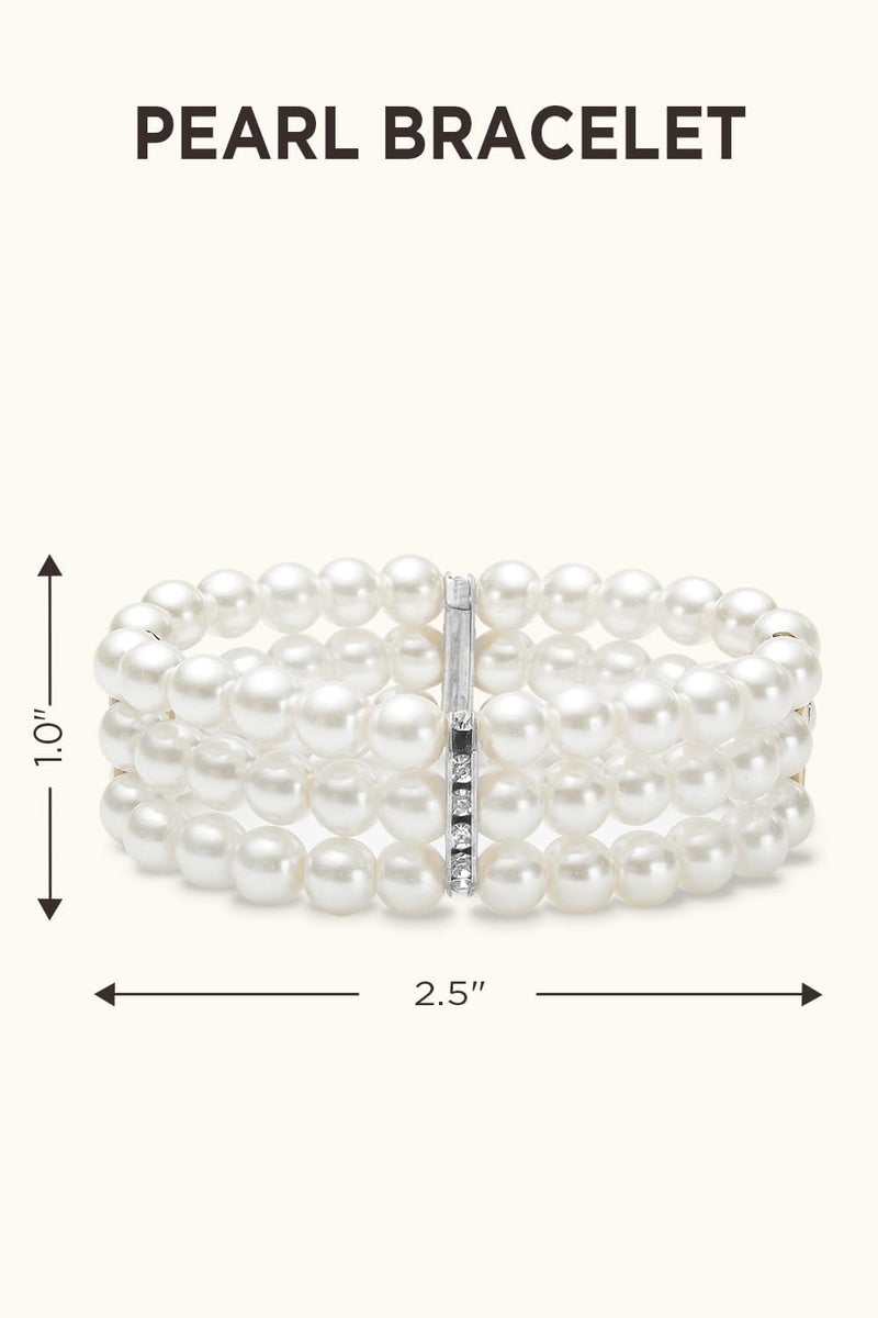 BABEYOND 1920s Flapper Accessories Great Gatsby Costume Accessories 20s Flapper Headband Pearl Necklace Gloves Plastic Holder - Image 5