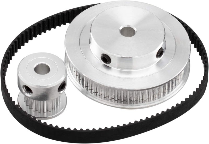 KASTWAVE Pulley, 2 Kit GT2 Synchronous Wheel 20&60 Teeth 5mm Bore, Aluminum Timing Pulley with 2 pcs Length 200mm Width 6mm Belt (bore 5mm (2pcs a Set)) - Image 3