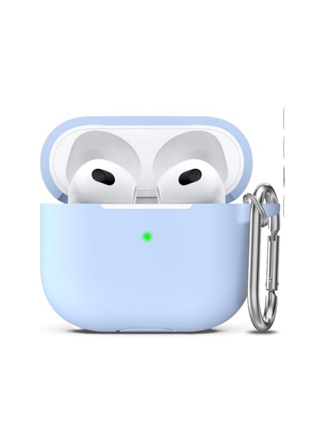 ويكسون غطاء حماية ايربودز  3 واق مضاد للصدمات من السيليكون حافظة apple airpods pro 3  ازرق سماوي - Image 1