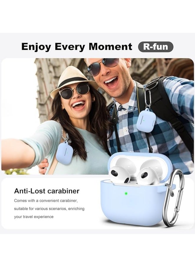 ويكسون غطاء حماية ايربودز  3 واق مضاد للصدمات من السيليكون حافظة apple airpods pro 3  ازرق سماوي - Image 5