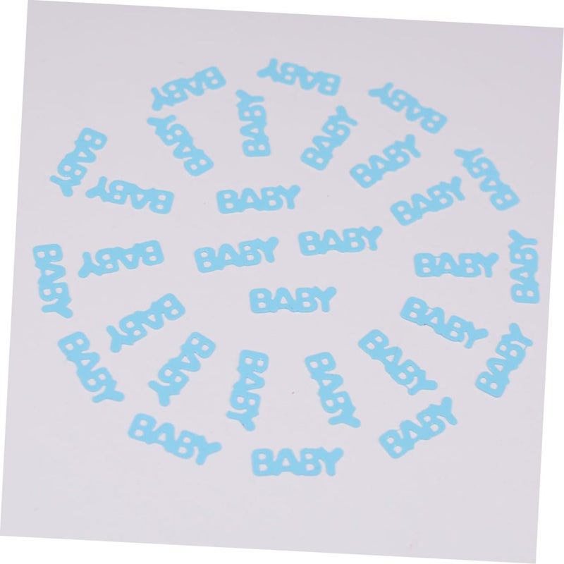 Blue Confetti For Birthday Party Newborn Baptism Celebration Feet Shape Paper Scraps 30g - Image 5