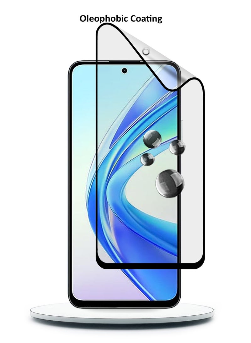 دبليو تيك واقي شاشة زجاجي مطفأ اللمعة بتغطية كاملة لهاتف Honor X7b 4G 2023 شفاف - Image 5