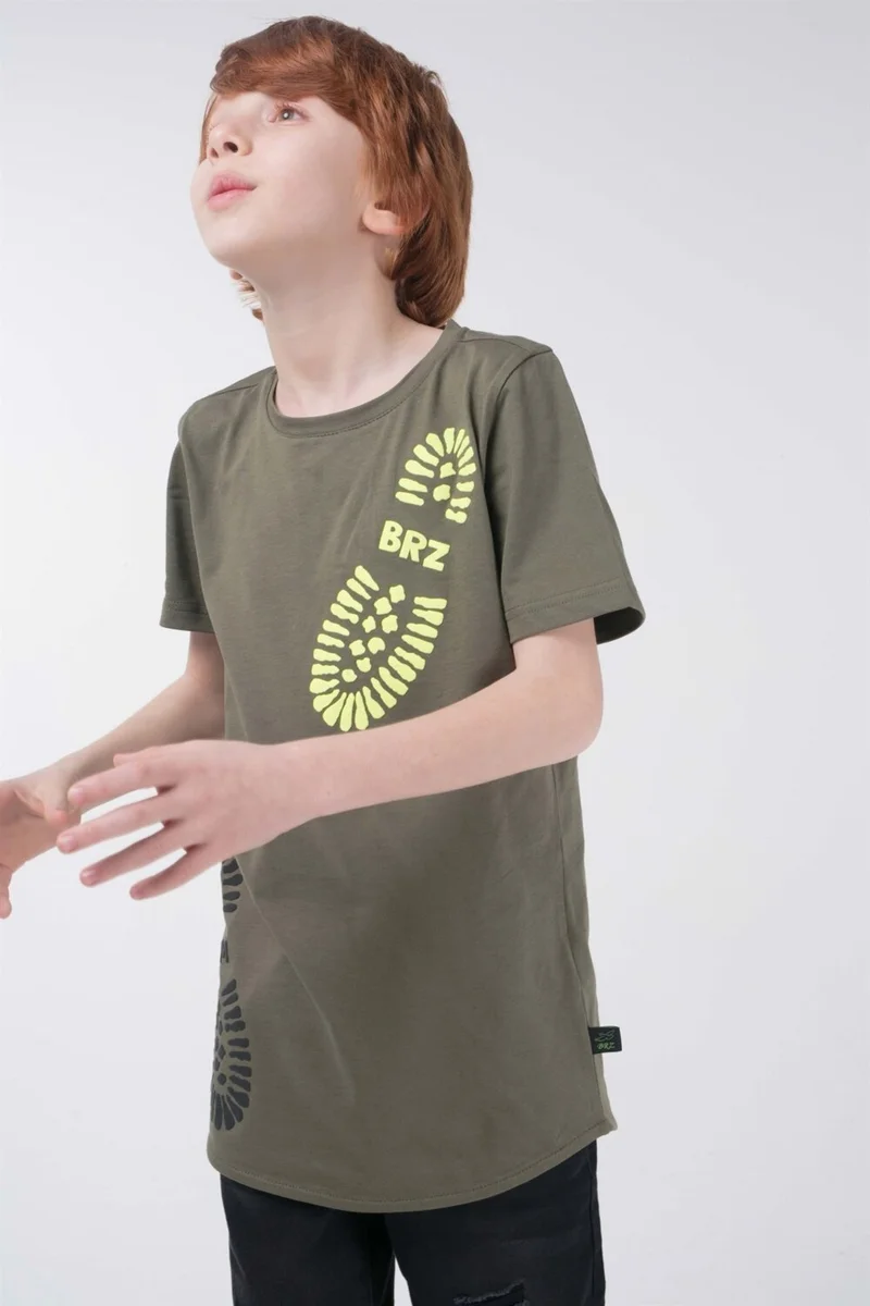 BRZ Collection Brz Kids Printed Boys Short Sleeve T-Shirt