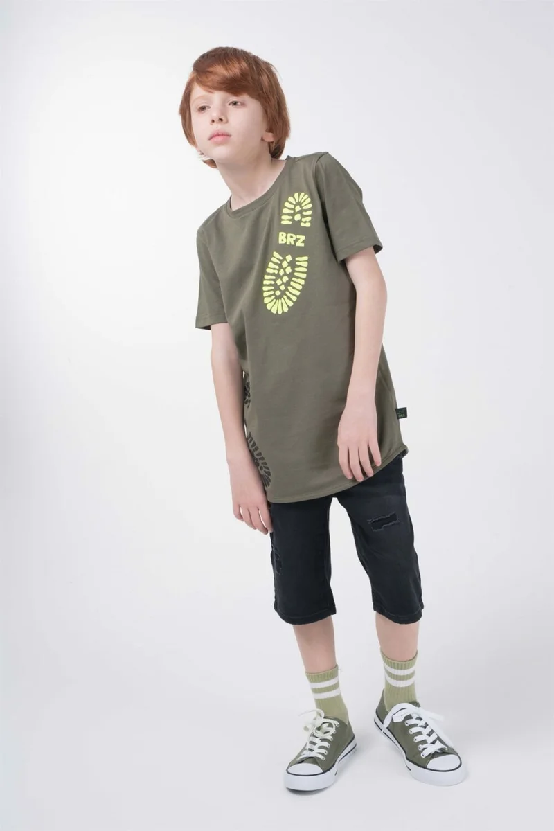 BRZ Collection Brz Kids Printed Boys Short Sleeve T-Shirt