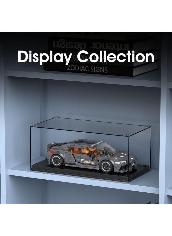 mould king Mould King Speed Champion Racing Car Building Toy with a Display Case, 27052 Model Building Block Model Car Kit, Gift for Boys Aged 8-12 & Adults (389Pcs)  - Image 2