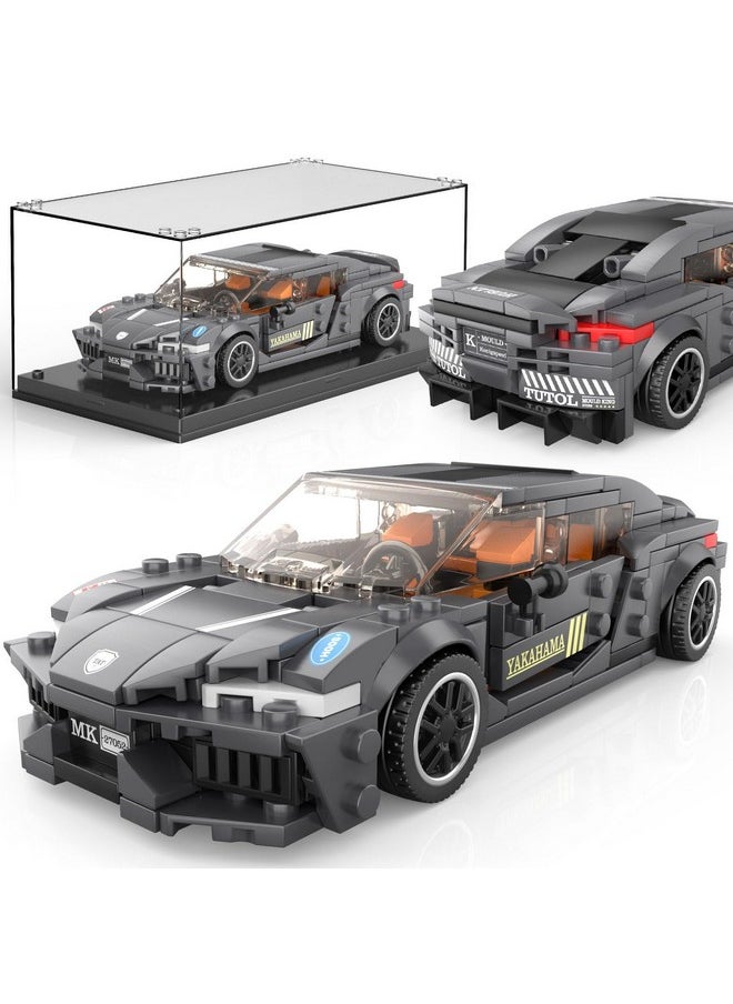 mould king Mould King Speed Champion Racing Car Building Toy with a Display Case, 27052 Model Building Block Model Car Kit, Gift for Boys Aged 8-12 & Adults (389Pcs)  - Image 1