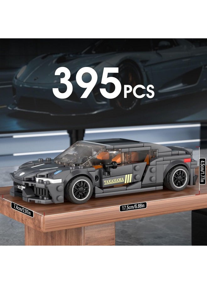 mould king Mould King Speed Champion Racing Car Building Toy with a Display Case, 27052 Model Building Block Model Car Kit, Gift for Boys Aged 8-12 & Adults (389Pcs)  - Image 4