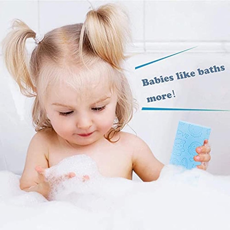 EVATTA Exfoliating Bath Body Shower Sponge - Spa Scrub Exfoliator Dead Skin Remover Japanese - 2 PCS Random Colors - Image 3