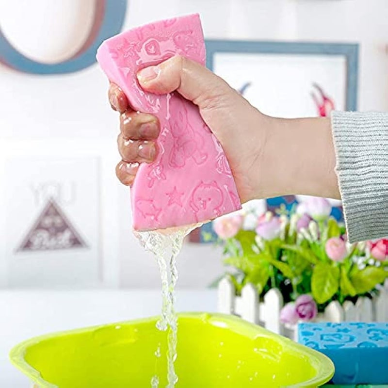EVATTA Exfoliating Bath Body Shower Sponge - Spa Scrub Exfoliator Dead Skin Remover Japanese - 2 PCS Random Colors - Image 4