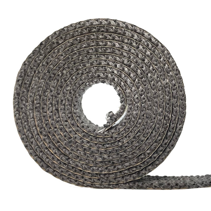 Protalwell Flat Gasket Tape for Stoves and Fireplaces Self Adhesive Flat Gasket 58 x18 Length 72 Wood Stove Fiberglass Tape