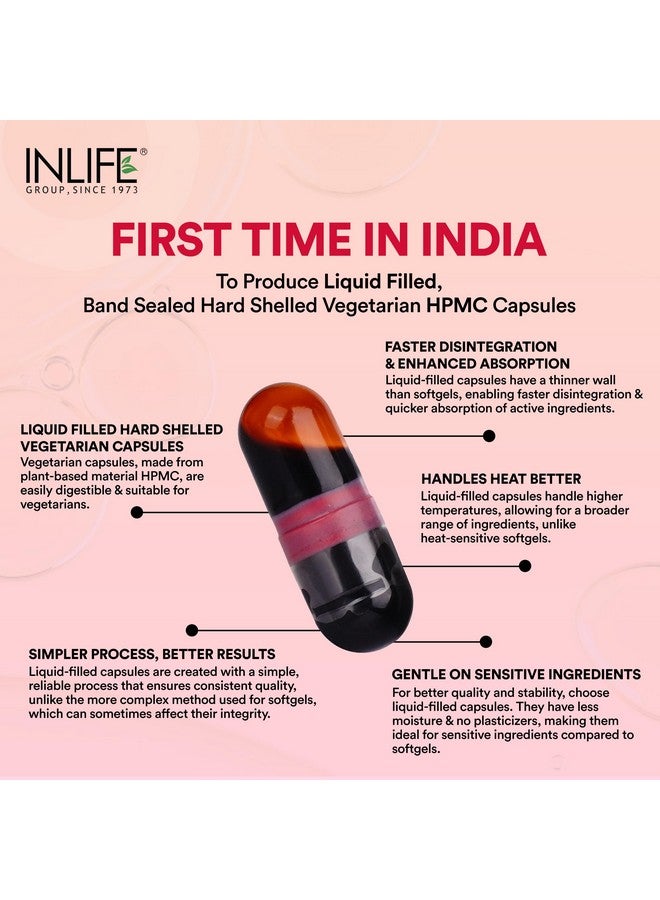 Inlife مكمل INLIFE أستازانتين 4 ملغ أستا زين | مكمل مضاد أكسدة طبيعي مع فيتامين A و D3 و E - صيغة عالية الامتصاص - 30 كبسولة سائلة نباتية - Image 3