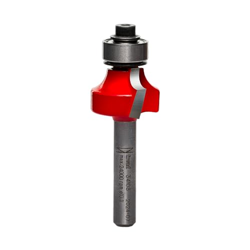 Freud Radius Rounding Over Bit with Perma-Shield Coating and Quadra-Cut Design for Flawless Finish - 2 Cutters, 1/4" Shank Dia., 3/16" Radius, 2-3/16" Length - 34-108 - Image 1