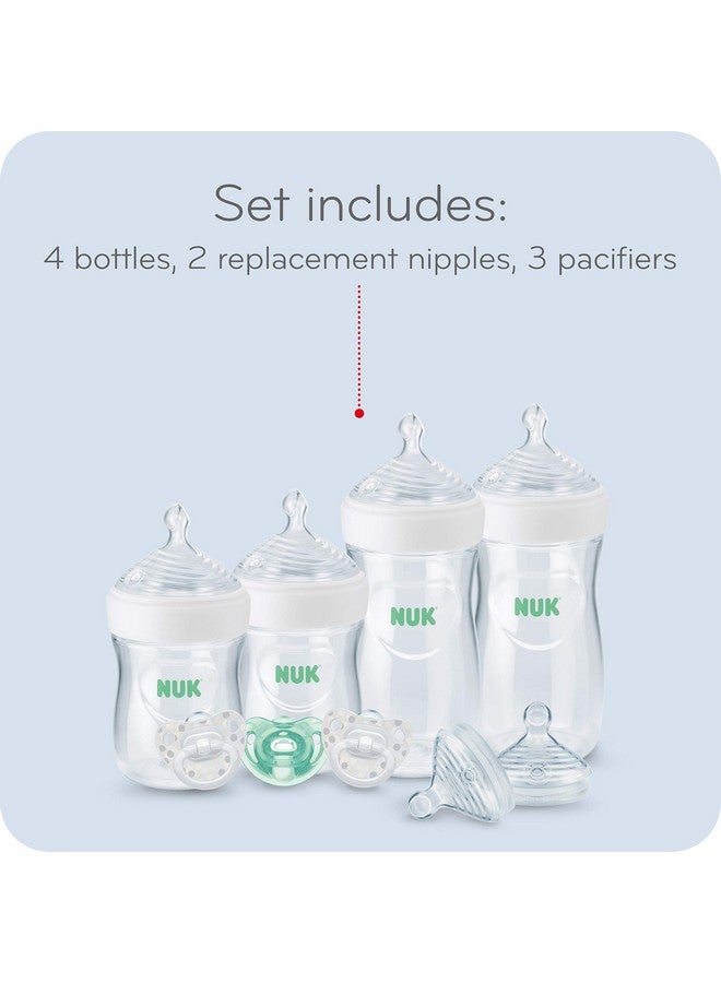 نوك مجموعة هدايا زجاجات الأطفال NUK Simply Natural مع SafeTemp - Image 1