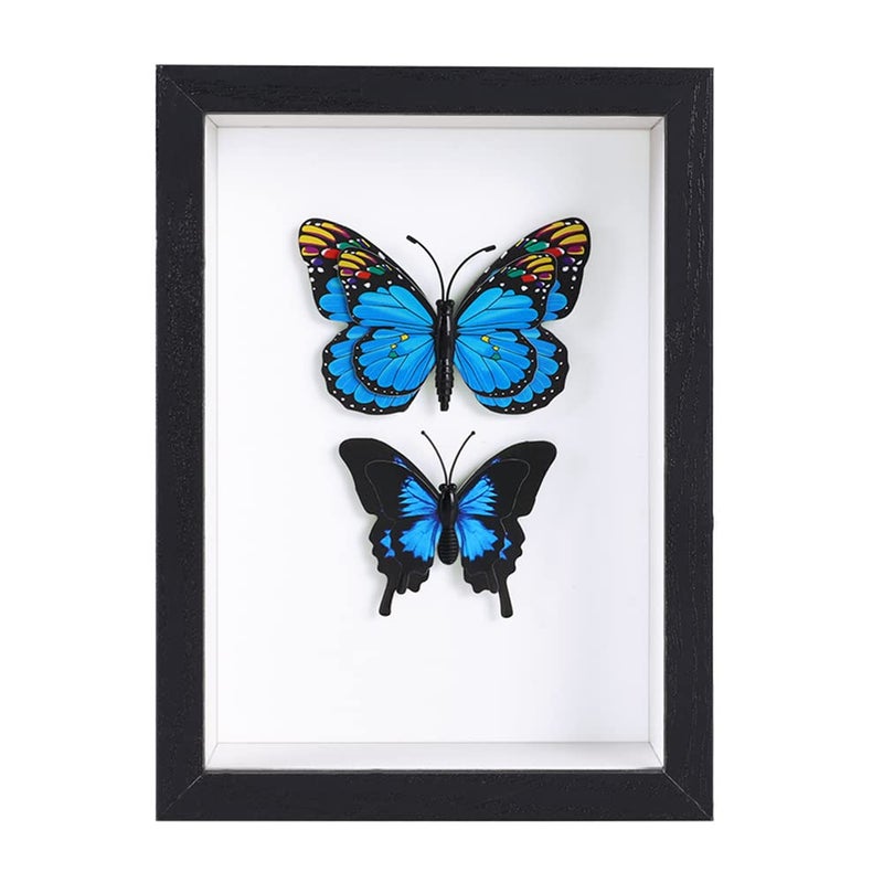 BESIDOTREE 5x7 Black Shadow Box Frame Display Case for PhotosFlowersWedding BouquetsAwardsInsects and Memorabilia