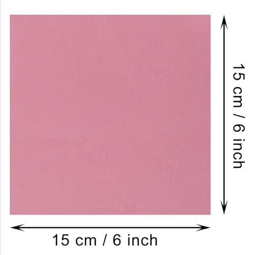 PPhtony Foil Candy Wrapper 100Pcs 6x6 Inch Aluminum Chocolate Bar Wrapping Paper Sheets for Wedding Birthday Christmas (Pink, 6x6) - Image 2