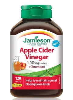Jamieson Jamieson Apple Cider Vinegar 1,000 mg Plus Chromium 120 Caplets 