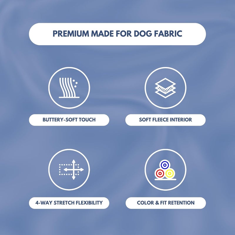 Spark Paws Dog Hoodie – Premium Dog Sweater for Small, Medium, and Large Dogs | Warm Outfits for French Bulldogs, Pitbull, Puppy, Winter Jacket Alternative - Slate Blue - 3XL - Image 5