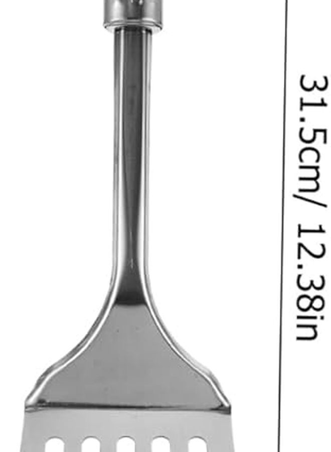 Stainless Steel Heat Resistant Colander Shovel with Hollow Long Handle Non Stick Kitchen Utensil - Image 3