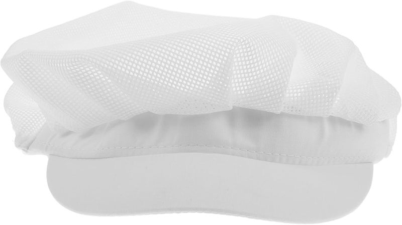 GALPADA Reusable White Chef Hat Hair Cap Food Service Cooking Cap Dustproof Hairnet for Kitchen and Bakery Staff - Image 1