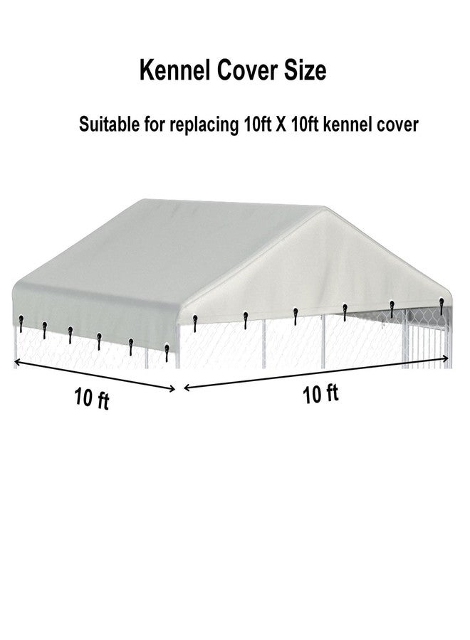 Ddeman Outdoor Dog Kennel Cover 10'W x 10'L Made of 600D Waterproof and UV Resistant Oxford Cloth- Beige Replacement Kennel Cover（Sold only Kennel Cover Without Frame） - Image 2