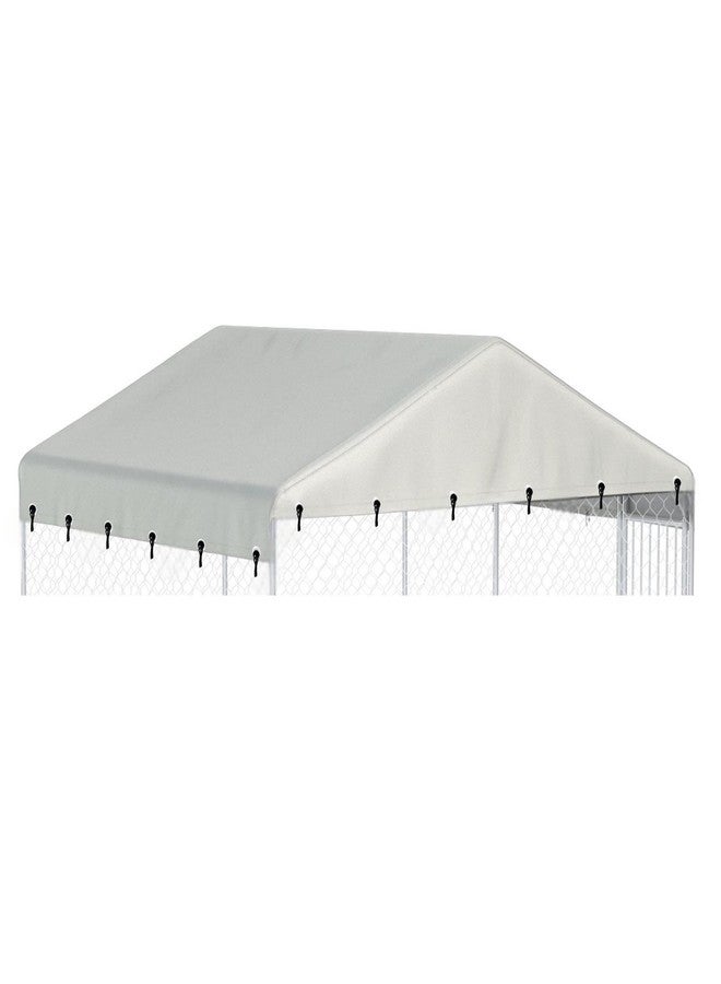 Ddeman Outdoor Dog Kennel Cover 10'W x 10'L Made of 600D Waterproof and UV Resistant Oxford Cloth- Beige Replacement Kennel Cover（Sold only Kennel Cover Without Frame） - Image 1