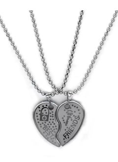 Girlfriends Chain Best Friends Two Pieces Heart Shape Necklace